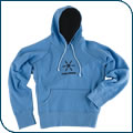 Women’s Light Blue Snowflake Hooded Sweatshir...