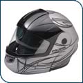 2008 Silver/Black Modular Helmet